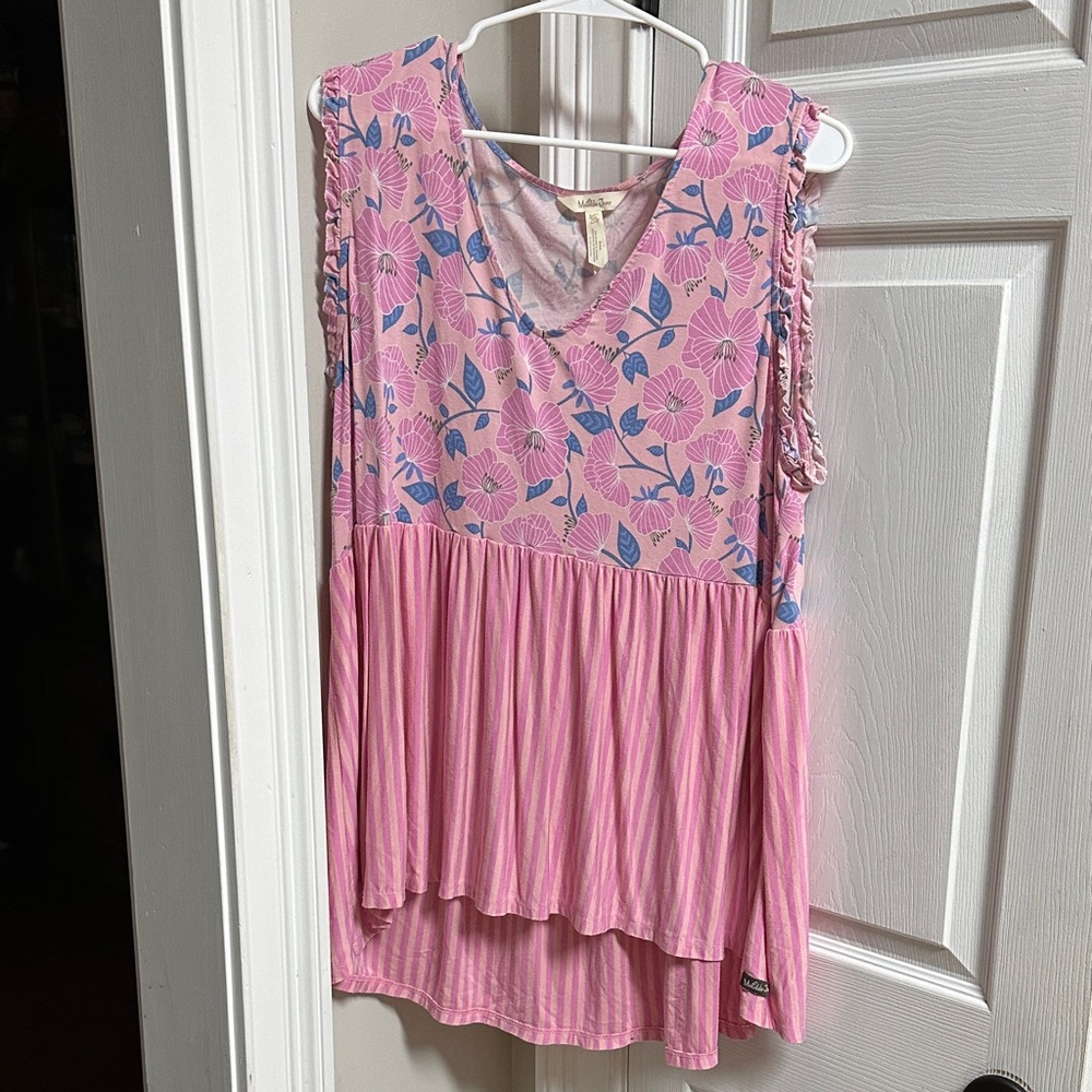 Matilda Jane Blush and Sky Floral Blouse